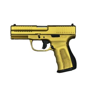 FMK G3 Trump Signature Handgun 9mm Luger 14rd Magazines(2) 3.87" Barrel Optic Ready Gold and silver Cerakote