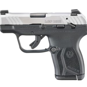Ruger LCP MAX Handgun .380 Auto 10rd Magazine 2.80'' Black Oxide Barrel Loaded Chamber Indicator Stainless Slide/Black Grip Thumb Safety
