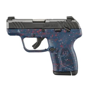 Ruger 250th Anniversary LCP Max Handgun .380 Auto 10rd Magazine 2.8" Barrel Tritium Front Sight Liberty Blue w/Splatter Grip