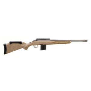 Ruger American Gen II Ranch Left Handed Rifle 400 Legend 5rd Magazine 16.1" Threaded Barrel FDE Splatter Stock