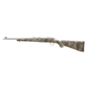 Ruger 77/44 Rifle .44 Rem 4rd Capacity 16.6" Threaded Barrel  Mag Alloy Blued Steel w/Desolve Bare Reduced  Camo Pattern Stock
