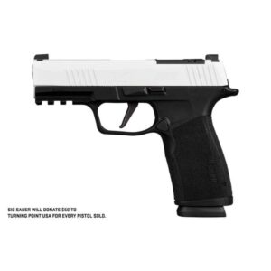SIG P365-XMacro Freedom Handgun 9mm luger 17rd Magazines(2) 3.7" Barrel Two-Tone White on Black Optic Ready