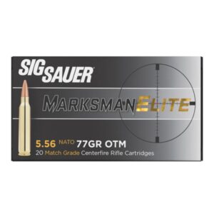 Sig Sauer Elite Match Rifle Ammunition 5.56mm 77gr OTM 20/ct