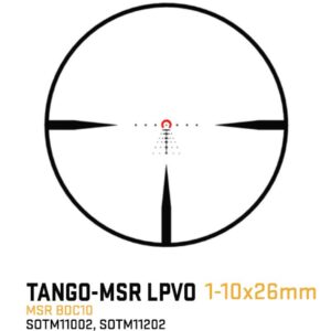 Sig Sauer Tango MSR LPVO Scope 1-10x26mm 34mm FFP Illum MSR BDC10 Reticle - Coyote Tan
