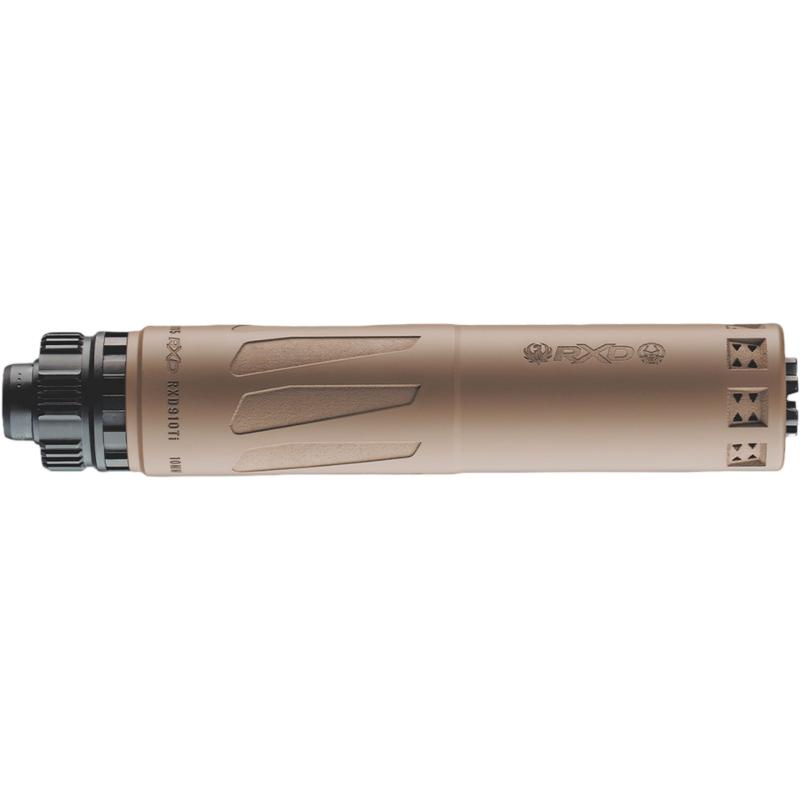 Dead Air Silencer Ruger RXD910Ti Direct Thread Suppressor 10mm 1.48" Dia FDE