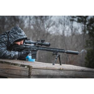 IWI Silencer 6 Direct Thread Suppressor 6mm Nickel Alloy/Stainless Steel 1/2"-28 HUB-T Mount Black