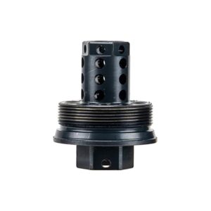 IWI IWS7 Direct Thread Suppressor 7.62mm Nickel Alloy/Stainless Steel 5/8"-24 Black w/HUB-T Mount