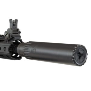 YHM Turbo T3 Suppressor with QD Flash Hider 5.56mm Stainless Steel/Cobalt 1/2x28