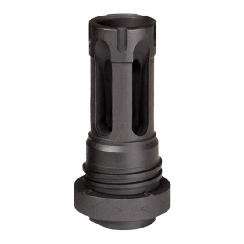 YHM Turbo K-RB 5.56mm QD Suppressor with Flash Hider 5.56mm Stainless Steel/Cobalt 6 Black 1/2x28